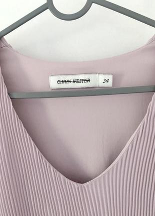 Блуза легкая плиссированная нежно розового цвета3 фото