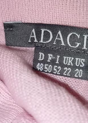 Премиум качества!суперовый джемпер разбелено-розового цвета,52-56разм, adagio.7 фото