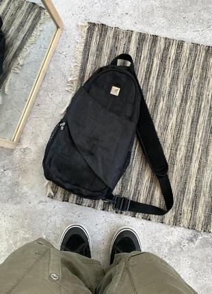 Vintage elle sling bag винтаж мужская сумка черная элле слинг бег кроссбоди барсетка бананка авангард оригинал
