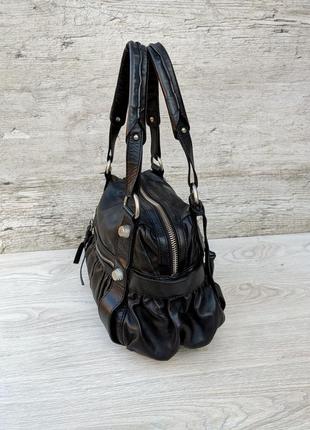 Abro вместительная кожаная сумка 100% натуральная очень мягкая кожа в стиле balenciaga7 фото