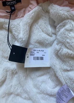 Куртка детская dkny теплая на искусственном меху 9м8 фото