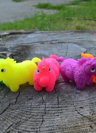 Игрушка-антистресс unicorn пушистый единорог антистресс резиновая игрушка-антистресс единорог со светом 3