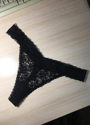 Трусики стринги h&m lace thong briefs - l7 фото