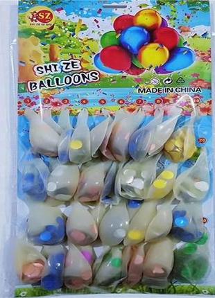 Повітряні кулі 40 шт прозорі кулі з блискітками латексні кулі для декорації гелієві кулі для прикрас