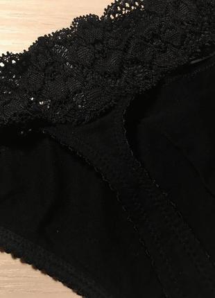 Трусики стринги h&m cotton lace thong - s7 фото