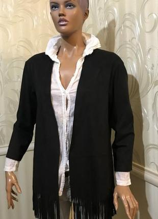 Піджак/кардиган під замшу, zara, розмір xs/s