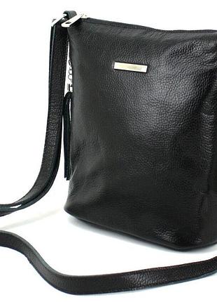 Женская сумка через плечо borsacomoda черная