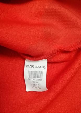 Ошатна червона червона блузка кофточка з баскою від дорогого бренду river island8 фото