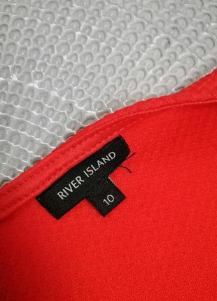 Ошатна червона червона блузка кофточка з баскою від дорогого бренду river island6 фото