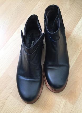Кожаные сапоги ботинки clark’s1 фото