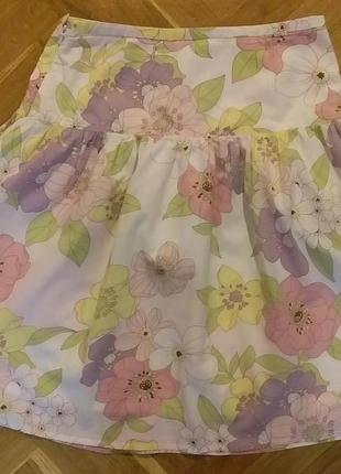 Красива ніжна бавовняна спідниця