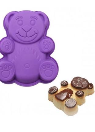 Силіконова форма для випікання ведмедик, великий, 28 см