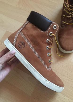 Кожаные сапоги ботинки timberland