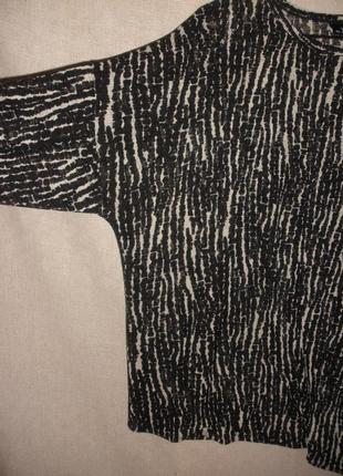 Свободная трикотажная блуза асимметричный низ6 фото