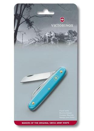 Швейцарський ніж victorinox floral садовий 100 мм 1 функція блакитний у блискітрі (3.9050.25b1)2 фото