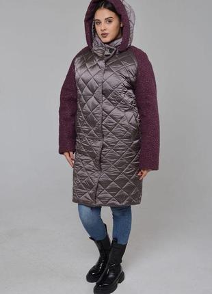 Пальто женское тёплое зимнее 44р-58р2 фото
