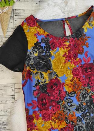 Жіноча сукня next різнокольорова з квітковим принтом розмір 46 м2 фото