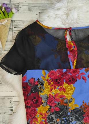 Жіноча сукня next різнокольорова з квітковим принтом розмір 46 м5 фото