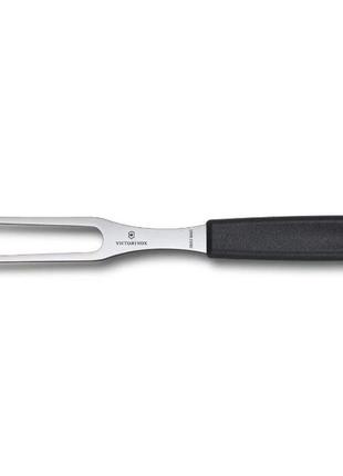 Виделка victorinox swiss classic carving fork 150 мм з чорною ручкою (5.2103.15)
