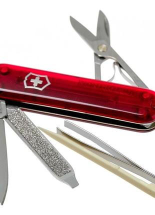 Швейцарський складаний ніж victorinox classic sd 58 мм 7 функцій червоний (0.6223.tb1)3 фото