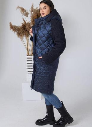 Пальто жіноче тепле зимове 44р-54р4 фото