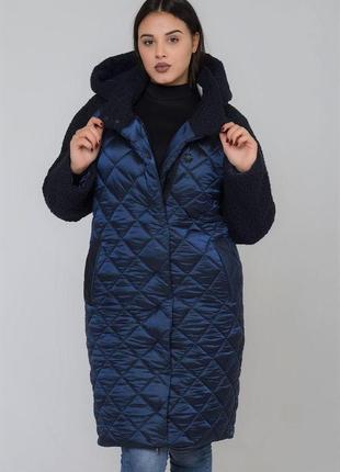 Пальто жіноче тепле зимове 44р-54р3 фото