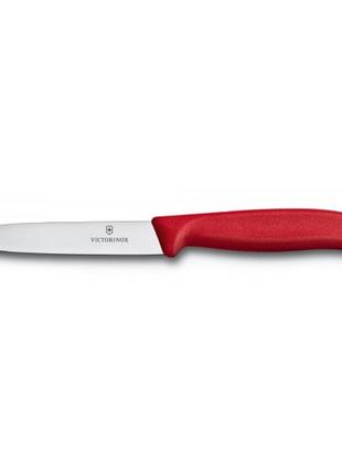 Кухонний ніж victorinox swissclassic для нарізування 100 мм червоний (6.7701)