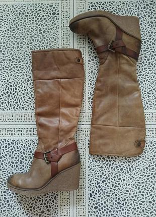 Зимние осенние женские высокие сапоги