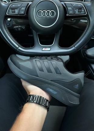 Мужские кроссовки adidas cloudfoam termo dark grey black