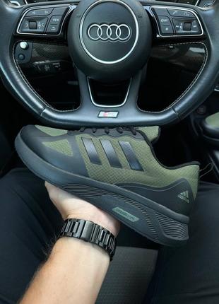 Мужские кроссовки adidas cloudfoam termo army green