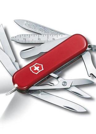 Швейцарський ніж victorinox midnite minichamp 58 мм 16 функцій червоний (0.6386)