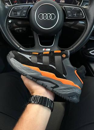 Мужские кроссовки adidas niteball hd black orange