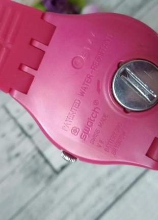 Жіночий наручний годинник рожевий swatch7 фото