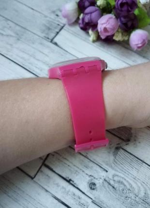 Жіночий наручний годинник рожевий swatch6 фото