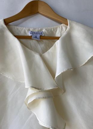 Шелковая блуза/рубашка с воланами9 фото