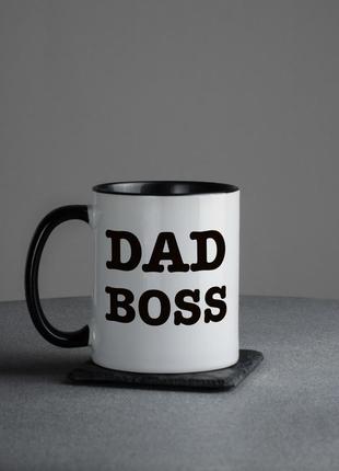 Чашка "dad boss", англійська r_180
