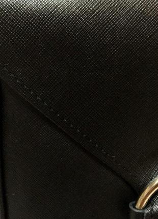 Сумка-клатч жіноча натуральна шкіра чорна портофіно 16302 фото