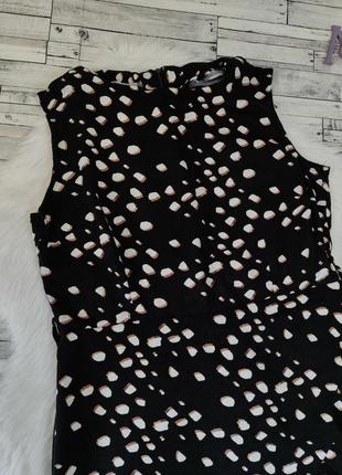 Женское платье odessa чёрное с рисунком юбка на запах с оборкой размер 48 l2 фото
