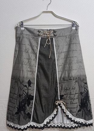 Оригинальная женская юбка в винтажном стиле
