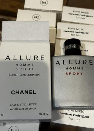 Chanel allure homme sport edt тестер 100 мл