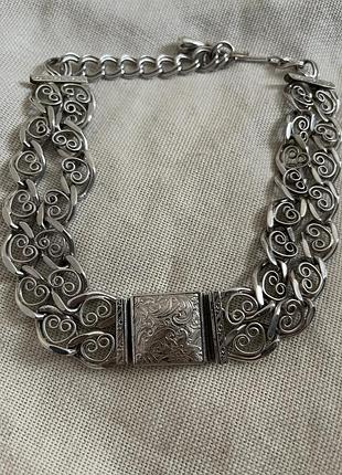 Винтажное массивное колье