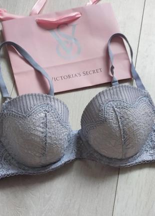 Бюстгальтер ажурний бюст мереживний ліф кружевний victoria's secret 34b 75b 70c