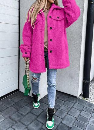 Рубашка тедди на пуговицах