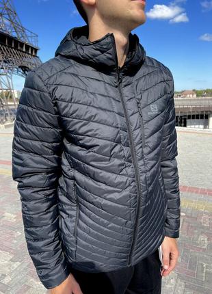 Мужская куртка salomon черного цвета1 фото