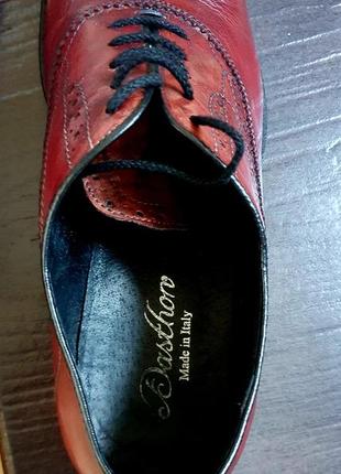 Туфлі  dasthon італія червоні 27.5cm3 фото