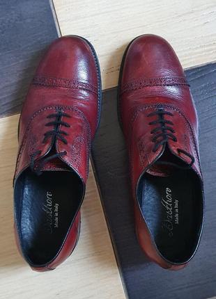 Туфлі  dasthon італія червоні 27.5cm2 фото