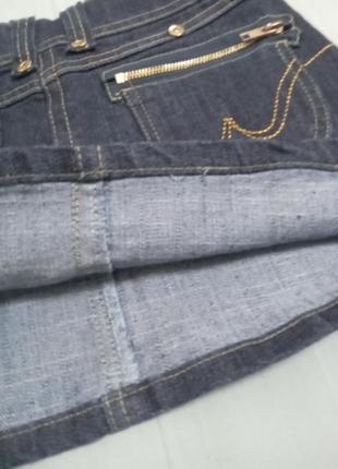 Юбка джинсовая стрейч умеренная на 40-42 г.7 фото