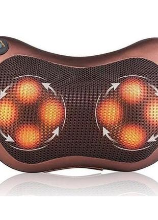 Масажна подушка car and home massage pillow, масажер для шиї автомобільний1 фото