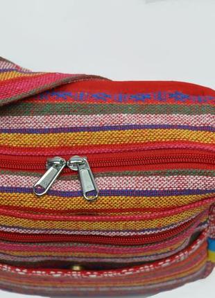 Текстильная сумка через плечо кроссбоди "хованець є" ручная работа.7 фото