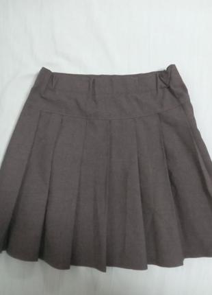 Серая школьная юбка на 6-7 лет4 фото